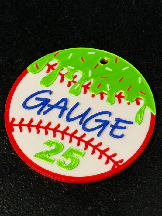 Baseball Key Tags