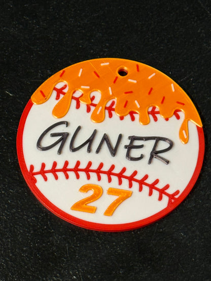 Baseball Key Tags