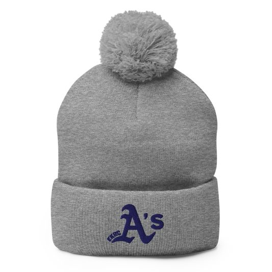 A's Pom Pom Beanies
