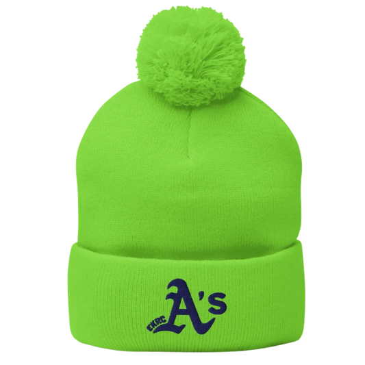 A's Pom Pom Beanies